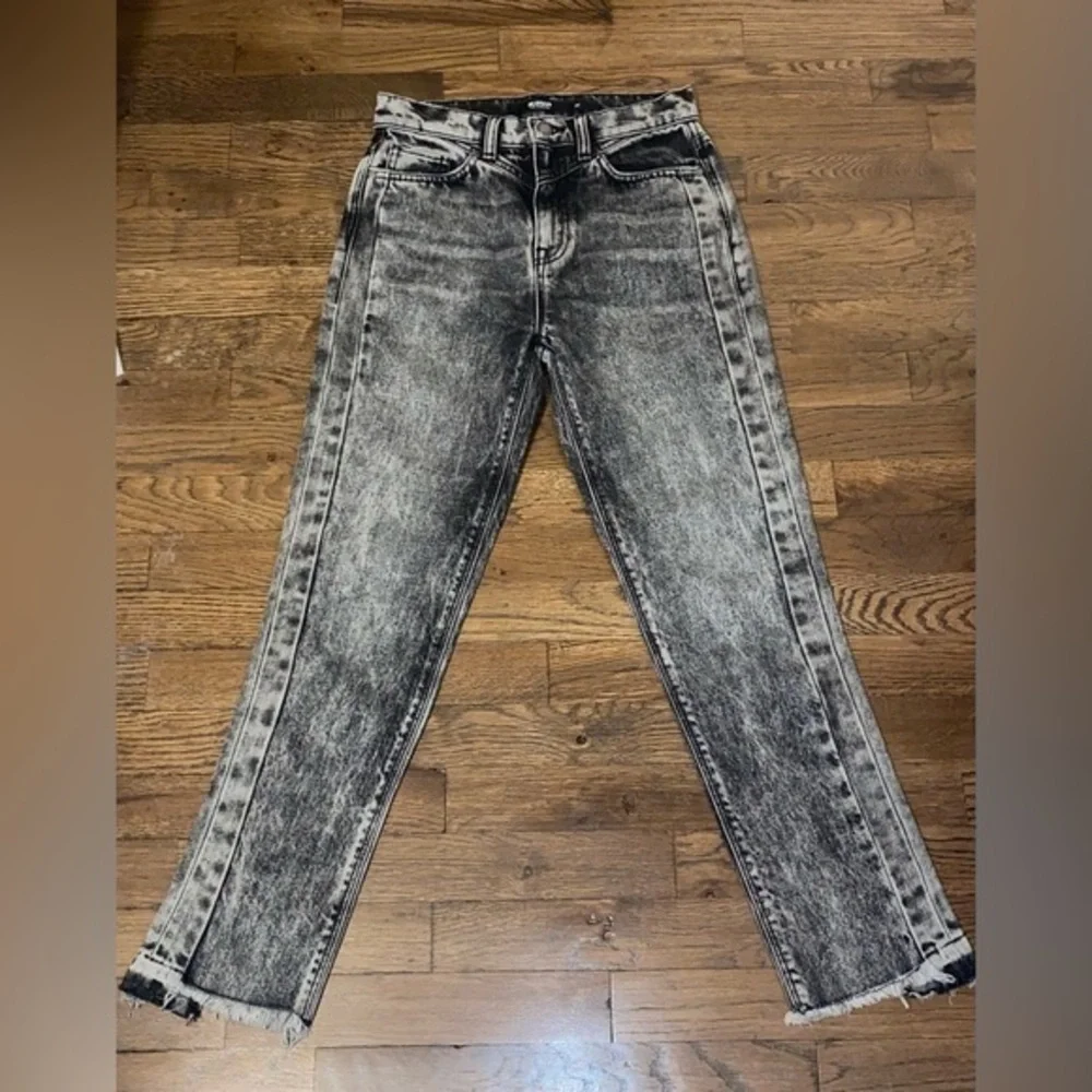 Hudson Charcoal Gray Straight Jeans - Picture 1 of 4